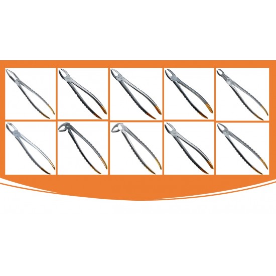 Gift box with 10 diamond extracting forceps 525