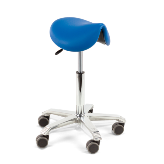 Score AMAZONE TILT & HEIGHT adjustable Saddle Stool Seamless Upholstered AMZ-SLESS