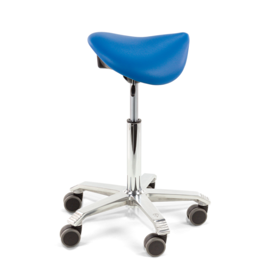 Score AMAZONE TILT & HEIGHT adjustable Saddle Stool Seamless Upholstered AMZ-SLESS