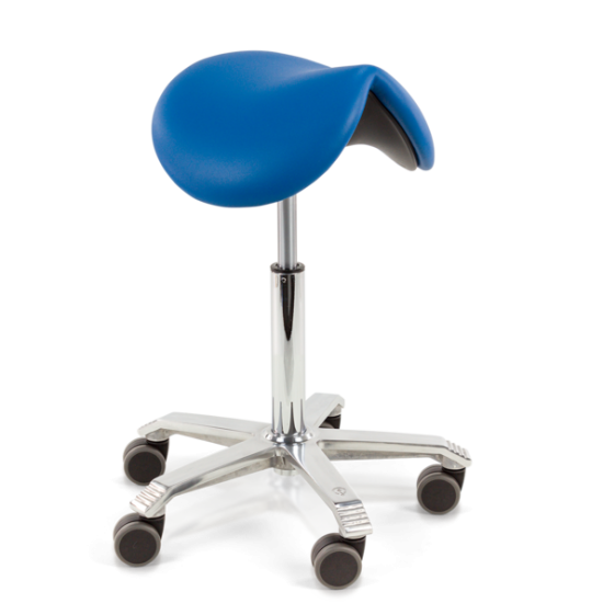 Score JUMPER TILT & HEIGHT adjustable Saddle Stool, Seamless Upholstered JUM-SLESS