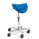 Score JUMPER TILT & HEIGHT adjustable Saddle Stool, Seamless Upholstered JUM-SLESS