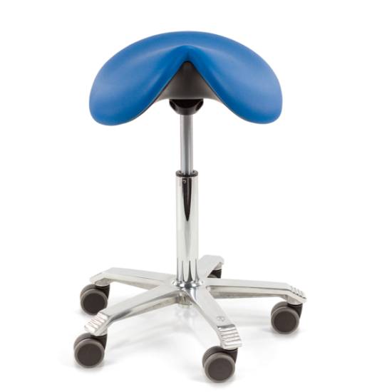 Score JUMPER TILT & HEIGHT adjustable Saddle Stool, Seamless Upholstered JUM-SLESS