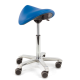 Score JUMPER TILT & HEIGHT adjustable Saddle Stool, Seamless Upholstered JUM-SLESS