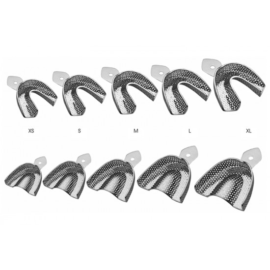 Perforated with retentions rim S (Lower jaw) 8001-2