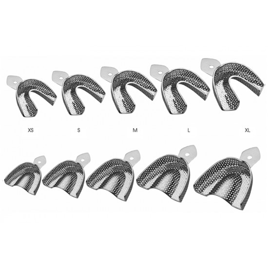 Perforated with retentions rim L (Lower jaw) 8001-4