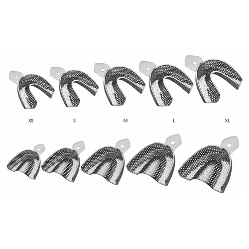 Perforated with retentions rim XS (Upper jaw)