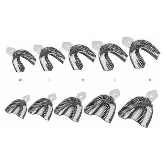 Perforated with retentions rim S (Upper jaw)