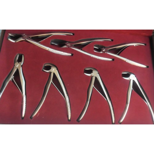 Box of children extracting forceps Reg Pattern - All 7 pcs 510